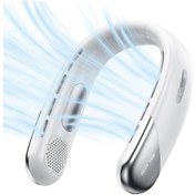 Resim Taşınabilir Boyun Fanı, 6 Hızlı Kişisel Boyun Fanı Beyaz 