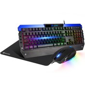 Resim SADES SA-D10 Battle Ram RGB KlavyeMouseMouse Pad Combo Gaming Oyuncu Seti - Siyah Sades Türkiye Distribütörü