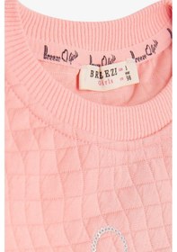 Resim Breeze Kız Çocuk Sweatshirt Pullu Yazı Baskılı 1.5-5 Yaş, Somon 