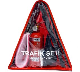 Resim KKDAVM Üçgen Trafik ve Ilk Yardım Seti Ekonomik 