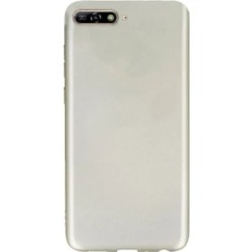 Resim Dlrcase Huawei Y6 2018 Kılıf Premier Silikon Arka Koruma Gold 