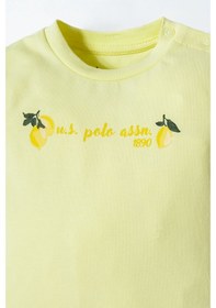 Resim U.s. Polo Assn. Kız Bebek Sarı Şort Takım Sarı 