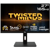 Resim Twisted Minds TM272QE 27" 1 MS 165 Hz HDMI DP FreeSync/Gsync Çerçevesiz RGB QHD IPS Gaming Monitör Twisted Minds