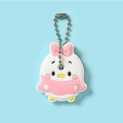 Resim Mınıso 46 Modelli Toptan Anime Anahtarlık Kapağı - Minnie Karikatür Taşınabilir Anahtarlık Tutucu Altın Whıte 