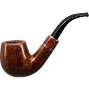 Resim Şahin Üç Yıldız 410 9mm. Filtreli Ebonit Saplı Pipo 