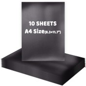 Resim 10 adet A4 Boyutlu Esnek Manyetik Levhalar, 21.08x29.72 cm - Yapışmaz, Tek Taraflı Kesim Kalıbı Depolama & Düzenleme için 