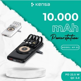 Resim Kensa Powerbank Yeni Nesil 10.000 Mah Pd Özellikli Kablolu ve Kablosuz Dijital Göstergeli Ultra Güçlü 