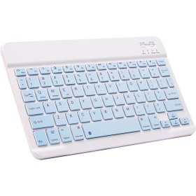 Resim TezMax Doogee T40 Pro 12" Uyumlu Kablosuz Bluetooth Şarj Edilebilir Klavye 