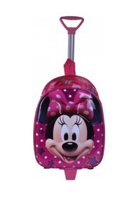 Resim Çekçekli Minnie Mouse Baskılı Kabartmalı Anasınıfı Çantası + Mata 