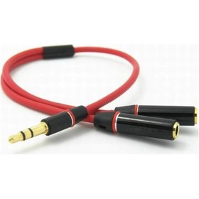 Resim Kulaklık Çoklayıcı 3.5mm Stereo Monster Stili Kulaklık Çoğaltıcı 