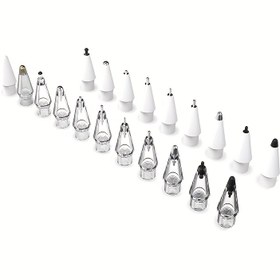 Resim Retrofit uçların tam serisi, Apple Pencil birinci nesil ve ikinci nesil Pro/USB-C metal iPad Temperli Film sessiz titreşim küçük siyah başlıklı ucunuza uygundur. Stylus Yedek Ucu, Tablet Kalem Aksesuarı, İnce Nokta Ucu, Çizilemez Filmi Sessiz Titreşim Mekanizi USB C Stylus Değiştirme Ucu Grafik Tasarımcılar Dijital Sanatçılar 