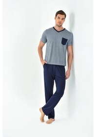 Resim Yeni İnci 3'lü Yarım Kol Erkek Pijama Takım Epj798 001 