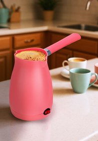 Resim AWOX Caffeen Türk Kahvesi Makinesi Elektrikli Cezve Pembe 