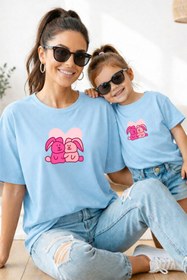 Resim genosha Anne Kız 100% Pamuk T-shirt Mama Mini Mother Daughter TEKLİ FİYAT 