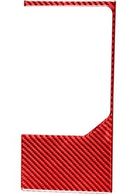 Resim Toyota Tundra 2014-2018 İçin Karbon Fiber Araba Dişli Dış Çerçeve Dekoratif Etiket, Sol Ve Sağ Sürücü Evrensel Kırmızı 1 Adet 