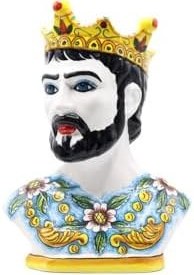 Resim Moor Dekoratif Kral Büst Heykel 