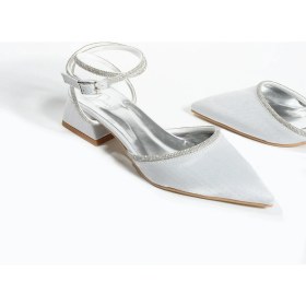 Resim Duxal Shoes Bilekten Bağlamalı Topuklu Ayakkabı- Babet Emily 