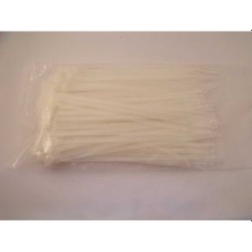 Resim Kablo Bağı Plastik Beyaz 150mm 100 Adet 