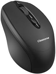 Resim Classone CBT10 Bluetooth + 2.4 Ghz Şarj Edilebilir Kablosuz Mouse - Siyah 
