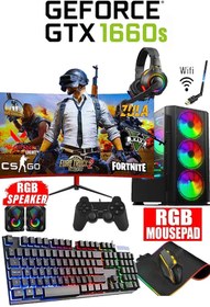 Resim DMC Nx42 (PUBG,GTA 5) I5 3470,16gb Ram,256gb Ssd,500gb Hdd,6gb Gtx1660,23'8 Oyuncu Masaüstü Bilgisayar 