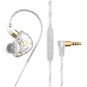 Resim Gajeena Qkz Sk8 3.5mm Mikrofonlu Kulak İçi Kulaklık, Şeffaf Beyaz Renk, Müzik Dinleme Ve Görüşme İçin İdeal Sk8 