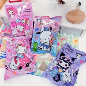 Resim Sanrio Boş Yapışkan Not Kartı Seti Kör Çanta Sürpriz Kör Çanta Sürprizi Açma Eğlenceli Yaratıcı Ödül Ödül Hediye Paketi Kırtasiye Malzemeleri Boş Yapışkan Not Kartı Seti 