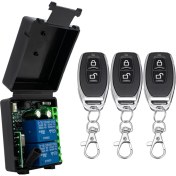 Resim Quartz Realm 433MHZ Kablosuz Uzaktan Kumanda Anahtarı Ac 85-256V Röle Garaj Kapıları, Perdeler, Aydınlatma Için 2ch Alıcı Modülü (Yurt Dışından) 