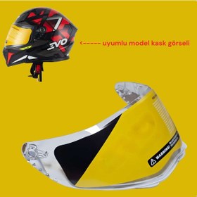 Resim Evo 906 Çene Açılır Kask Camı Şeffaf-2468 Sefaf Cam 