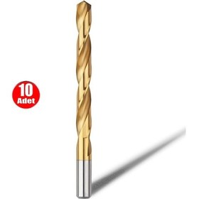 Resim Gfb Titanyum Matkap Ucu Hss Metal Ahşap Plastik - 2 Mm 10 Adet 