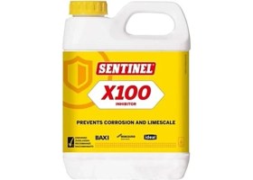 Resim Sentinel X100 Radyatör Temizleme Kimyasalı 1 L Sarı Renkli Kireç ve Paslanma Önleyici 