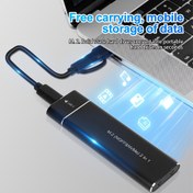 Resim Çift Protokol SATA / NVMe Sabit Disk Kılıfı, Ultra Hızlı 1000 MB / s Aktarım Hızı, Alüminyum Alaşımlı, Dizüstü Bilgisayar ve PC için Taşıma Kayışı ile Taşınabilir Veri Depolama, Dizüstü Aksesuar | Şık Tasarım | Alüminyum Alaşım Gövde 