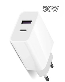 Resim Genel Markalar Turbo 50w Hızlı Şarj Aleti Uyumlutype-c 25w Hızlı Şarj Cihazı Usb 25 Watt Qc 3.0 Hızlı Şarj Adaptörü 