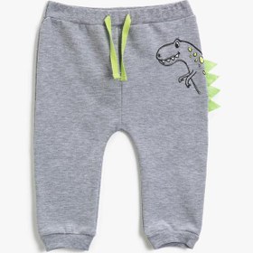 Resim Erkek Bebek Beli Bağlamalı Baskılı Eşofman Altı 