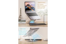 Resim Ayarlanabilir 360° Dönebilen Ergonomik Alüminyum Laptop Standı 