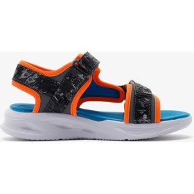 Resim Skechers Sola Glow Sandal - Aquatastic Büyük Erkek Çocuk Gri Sandalet 401672L Ccor 
