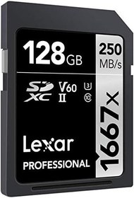 Resim Lexar Professional 128 Gb 1667X Sdxc Hafıza Kartı (250Mb/S-90Mb/S) 