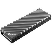 Resim M.2-3 Radyatör M.2 Ssd Isı Emici Alüminyum Isı Emici Aletsiz Tasarım Radyatör Termal Pedli M.2 2280 Ssd Gri 