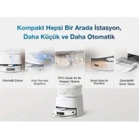 Resim Ecovacs 11000PA Kendini Temizleyen 3D Ozmo Turbo 2.0 Mini Omnı Istasyonlu Akıllı Robot Süpürge 