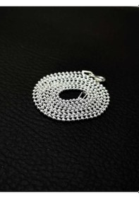 Resim Omar Silver Unisex Top Tırnak Makası 1,5 Mm Gümüş Kolye Zincir 