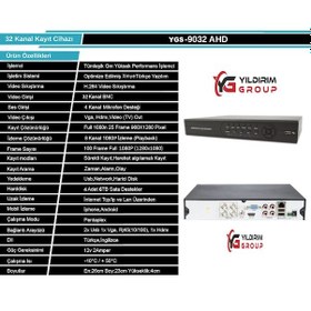 Resim 32 Kanal X Mye Yazılımlı Ahd Kayıt Cihazı 