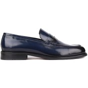 Resim Shoetyle - Lacivert Açma Deri Erkek Klasik Ayakkabı 250-2370-816-lacivert 