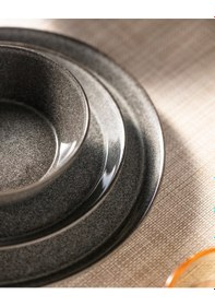 Resim Madame Coco Bondy 6 Kişilik 24 Parça Yemek Takımı - Koyu Gri 8684427026229 Gri 