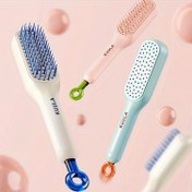Resim Magic Geri Çekilebilir Saç Tarağı - Anti-Statik Kendinden Temizleyen Kafa Masaj Fırçası, Dayanıklı ABS Sap ve Lastik Kıllar ile Normal Saçlar İçin - Nazik Dolaşma Giderici, Ergonomik Tasarım, 5 Renk (Beyaz, Pembe, Mavi, Yeşil, Turuncu), Saç Fırçaları 