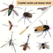 Resim Kanatları benzeri antenlerle gerçekçi böcek kedi oyuncak - Etkileşimli uçan böcek, pil gerektirmez, yavru ve yetişkin kediler için güvenli - İç/Dış Mekan Oyunu, Av Simülasyonu - Dayanıklı plastik yapısı - Tekli veya sahipli-pet bağlama oyunları için mükemmel, oyun tasarımı, sağlam yapısı, pet severler, gerçekçi böcek, böcek gerçekçi, gerçekçi uçan böcek, uçan böcek gerçekçi, kedi oyuncakları, kedi oyuncakları solo 