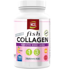 Resim Ncs Type 1-3 Balık Kolajen Cla Biotin 180 Tablet Çinko Collagen 