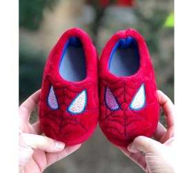 Resim Mychild Spiderman Figürlü Çocuk Panduf ,ev Ayakkabısı , Kaydırmaz Taban Panduf , Anaokulu Kreş Ayakkabısı,warm 