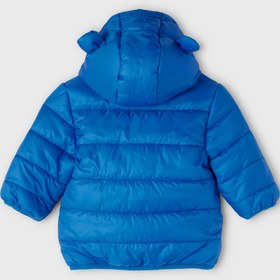Resim name ıt Mavi Erkek Bebek Fermuarlı Uzun Kollu Uzun Düz Mont NBMMAXON JACKET PB 