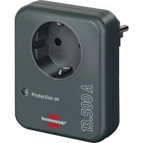 Resim Brennenstuhl Primera Line Serisi Tek Soketli 13.500 Mah Akım Korumalı Priz 