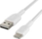 Resim Belkin USB Type-C Örgülü Data & Hızlı Şarj Kablosu 1m Beyaz CAB002BT1M 