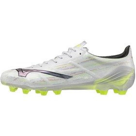 Resim Mizuno Alpha 2 Elite Erkek Krampon Beyaz / Sarı Çok Renkli 